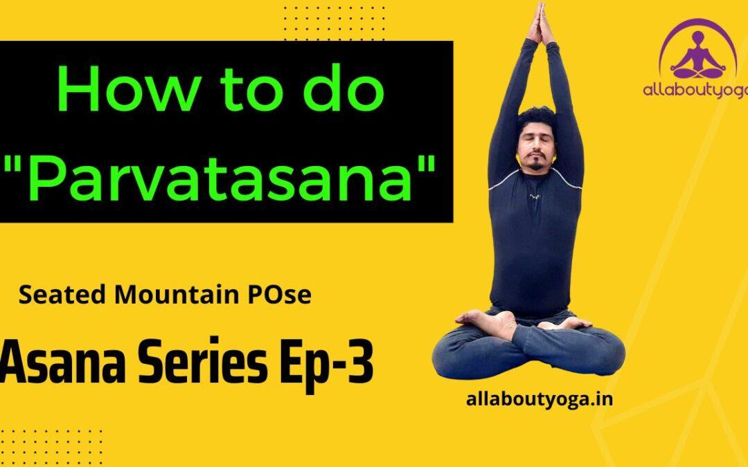 Seated mountain parvatasana hi-res stock photography and images - Alamy