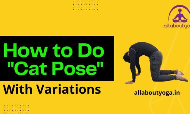 How to do Cat Pose|Its variations and Benefits in reducing Back pain/Neck pain |Tripad Marjarasana